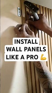 How to install slat wall panels like a pro #DIY #HomeImprovement