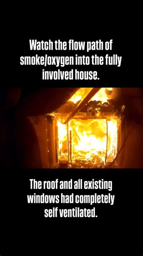 Fire Athlete on Instagram: "An incredible video demonstrating fire dynamics on a fully involved house fire. This is an awesome example of flow path and fire behavior in a fire fight. This video is for informational purposes only. All residents and home dwellers were vacant during the time of the fire. No one was hurt in the extinguishment of this fire."