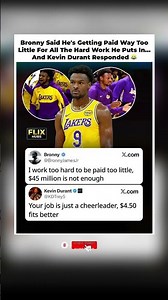 Kevin Durant Told Bronny James He Deserves $4.50, Not $45 Million 😂 #shorts #kevindurant