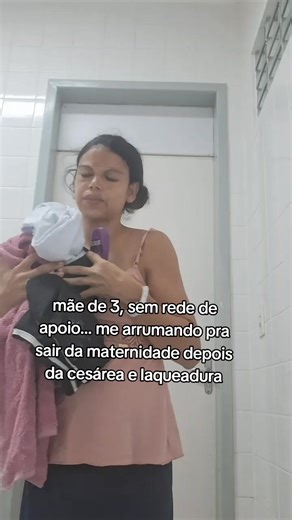 Indo pra casa com meus 3 filhos… sem rede de apoio, mas com muita força #maede3 #semredeapoio #cesarea #laqueadura #posparto