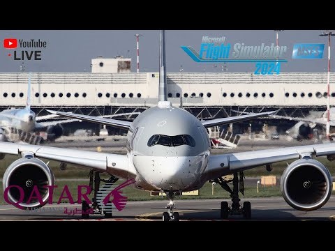 LIVE | Doha to Dubai | Qatar Airways A350 (QTR4W) | Full Flight | MSFS 2024