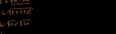 Simplifying square-root expressions