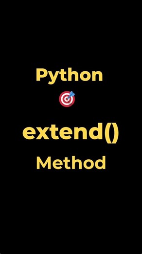 2. extend() method in List class | Python #coding #datascience