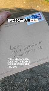Levi GOAT mail today and it was delicious! 🐐😂💌 | No Regrets Farm Sanctuary