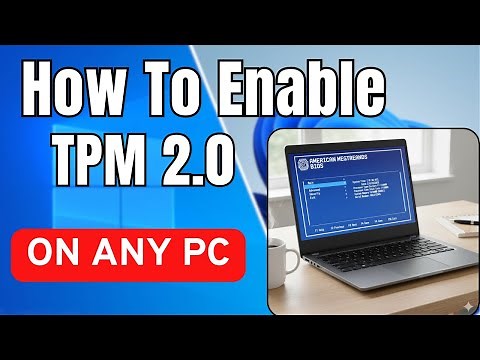 How to Enable TPM 2.0 in BIOS on Any Laptop (MSI, HP)