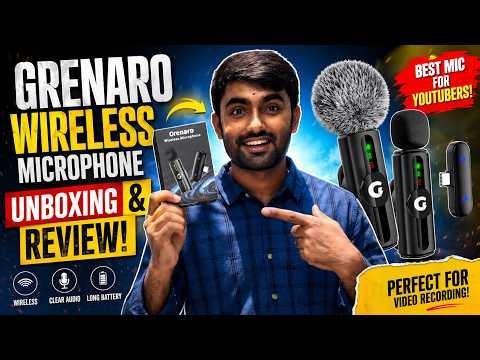 GRENARO Wireless Microphone Unboxing and Review🔥🔥🔥