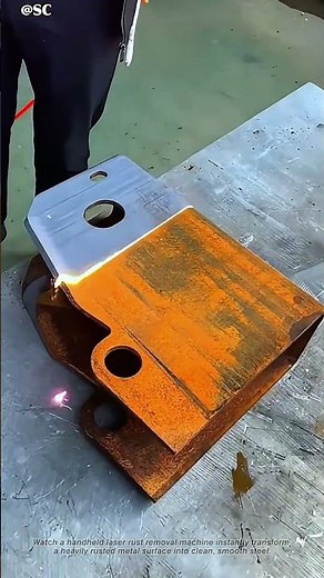 Handheld Laser Rust Removal Machine Instantly Cleans Metal Surface 🔥