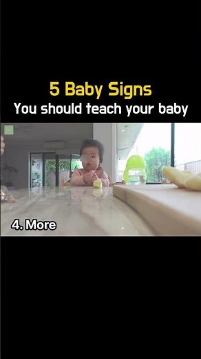 5 Baby Signs You Should Teach Your Baby