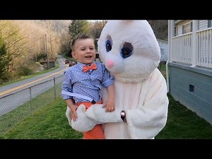 Who Is The Easter Bunny? Kids Meet The Easter Bunny: Surprise Visit: Caught On Camera. Funny. Hugs.