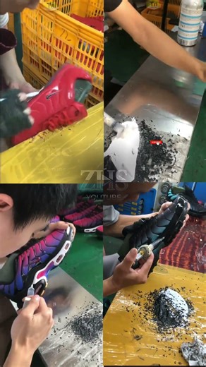 combination of how nike tn shoes are made in our factory. #niketn #nike