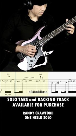 RANDY CRAWFORD ONE HELLO GUITAR SOLO TABS