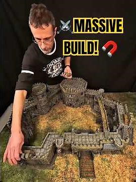 Building & Exploring a Massive Magnetic Fortress | Epic Tabletop Terrain Build! #fantasy #tabletop