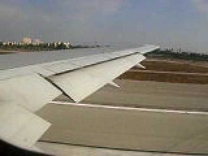 American Airlines Boeing 767-200 take off at LAX