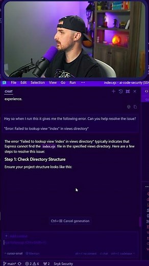 Using Cursor AI to Fix Errors