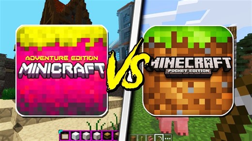 Minecraft pocket edition vs mini craft! - (Pocket Edition, Mini Minecraft)