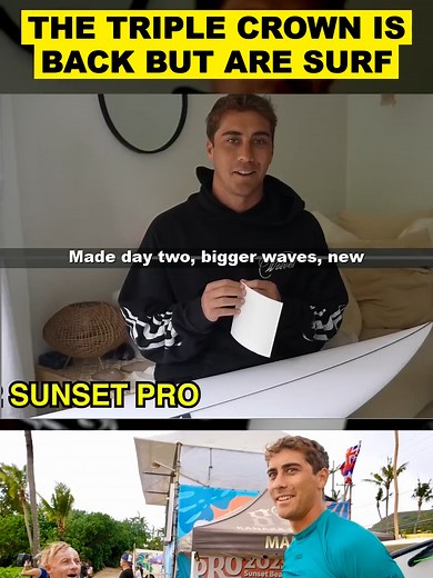 THE TRIPLE CROWN IS BACK BUT ARE SURF CONTEST DEAD - SUNSET PRO 10 #madewithkacontest #days #twooptions #biggerpockets