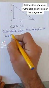 Utiliser le théorème de Pythagore pour calculer les longueurs des côtes d'un triangle rectangle