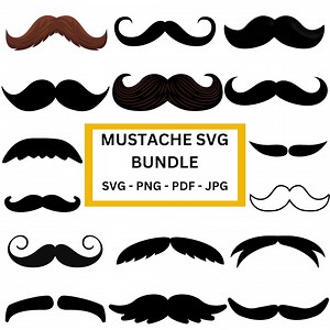 Mustache SVG Bundle | Vintage & Modern Mustache Clipart for DIY Crafts, Shirts, Mugs, and Party Props - Etsy Canada