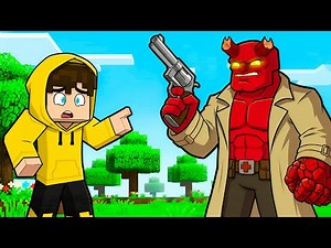 BECOMING as HELLBOY in MInecraft!