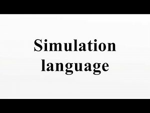 Simulation language