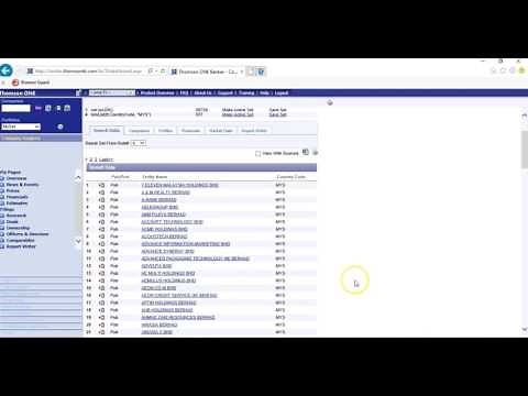 Download Data From ThomsonOne Banker and DataStream