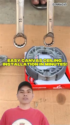 Easy Canvas Ceiling Installation in Minutes!#CanvasCeiling#CeilingInstallation#DIYHome