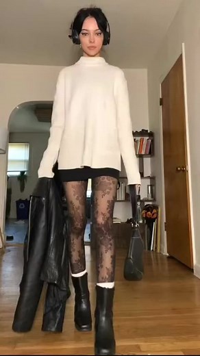 these stockings from target are so cute #outfit #fashion #trend #reallife #viral #reels | Briella Hart