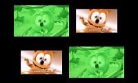 Mix of 4 videos from youtube : gummy bear 4 parison