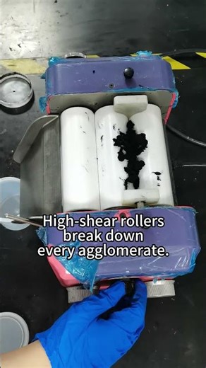 Precision Grinding for Toner & Resin — ZYE Three Roll Mill #machine #automobile