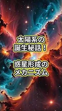 太陽系の誕生秘話！惑星形成のメカニズム #太陽系 #惑星形成 #宇宙の謎