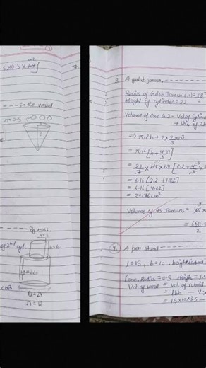 Maths | Chapter 12 | Surface area and volume | Exercise 12.2 | All formula of chapter 12 | Class 10