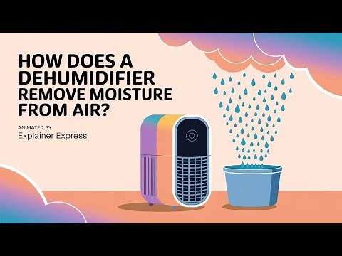 How Does a Dehumidifier Remove Moisture from Air? (Animated by Explainer Express)