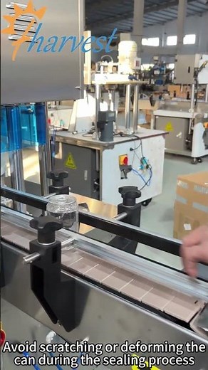 fully automatic beverage can seamer machine, servo control automatically juice can sealing #machine