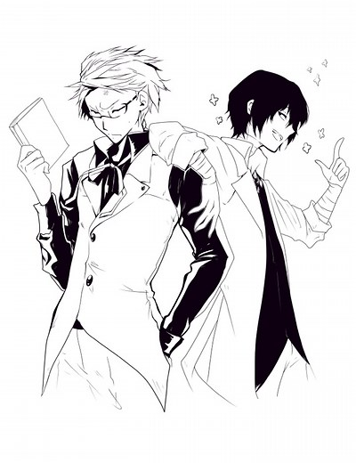 BSD Manga Style Fanart Speed Drawing | Procreate Timelapse