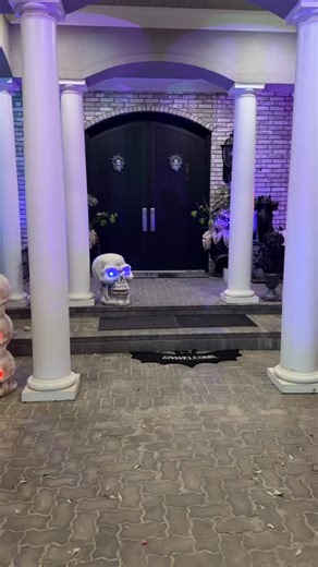 You asked for the yard tour — here it is. The spider? Activated. Enter if you dare 🕷️👻 #twindads #twindads #halloween #holidays #dfwfamily | Joseph Hughes