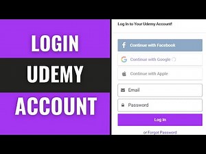 How to Login to Udemy Account
