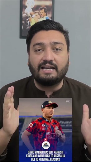 David Warner Leaves PSL 2024 Midway 🚨 Shocking Exit from Karachi | Blow for Team! #shorts #psl2026