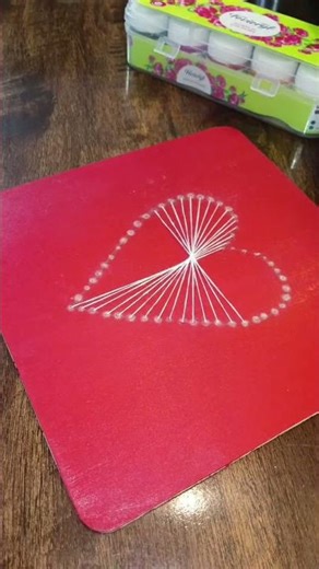 “Beautiful Heart String Art ❤️ | Easy DIY Craft”
