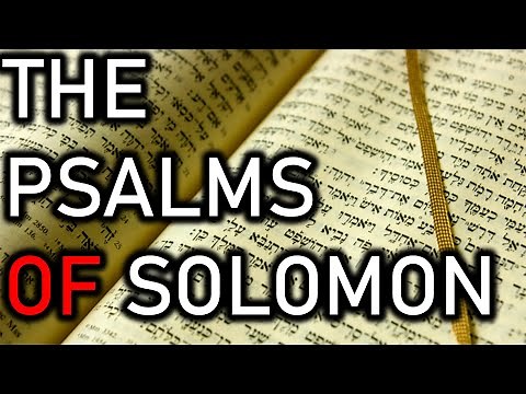 Jesus and the Psalms of Solomon | Dr. Barrie A. Wilson
