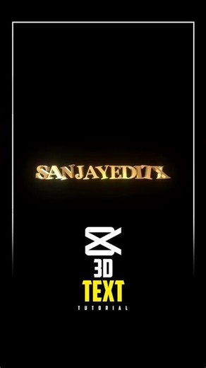 How I Create 3d Glowing Text Tutorial in Capcut 🤯🔥 #edit #capcut #tutorial