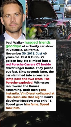 Paul Walker Left That Charity Event Smiling—His Porsche Exploded 60 Seconds Later