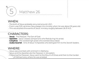 Matthew 26 Summary - Quick Bible Study — 2BeLikeChrist