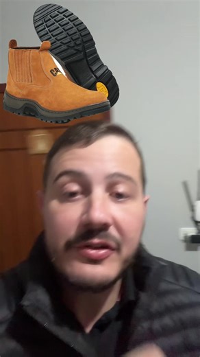 Bota Caterpillar em Couro para Profissionais de Engenharia