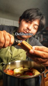 Scatch made Apple Cider like Mama used t.... wait, whe probably never made it. this warm/cold beverage will make you transport right into cozy season! #fall #drinks my recipe- -10-12 apples (envy/honey crisp) -3-4 cinnamon sticks -at the end, mix in 3 Tbsp of brown sugar to the whole batch (OPTIONAL) | Jose Xiloj