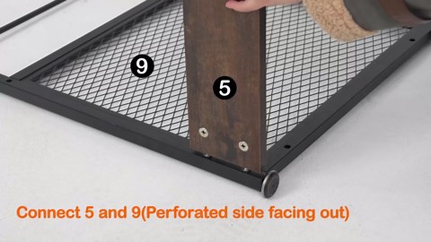 LUCKUP Mini Fridge Cabinet Microwave Stand with Shelf Storage, 4 Tiers Kitchen Bakers Rack with Adjustable Feet for Kitchen Dorm Space Saving, Rustic Brown