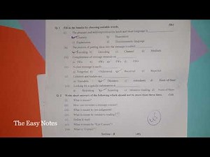 Communication Skills Paper 2nd Semester, model paper, old paper BS CS papers