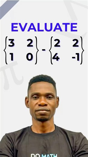 Matrices - Subtraction… #earlsamm #matrices