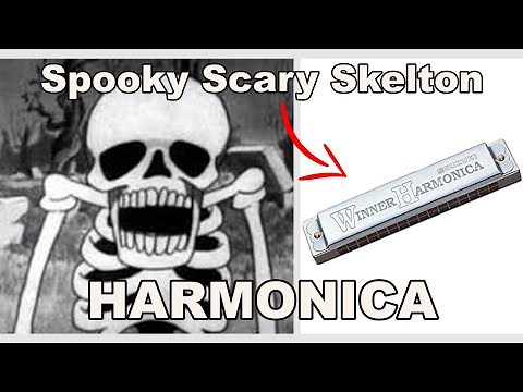 [Harmonica] Spooky Scary Skeletons - EASY + TABS