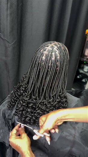 braided hair tutorial with Jerry curl simple and easy hairstyles #thanksforwatching