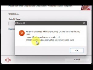 Fix ISDone.dll errors or Unarc.dll returned an error code -11 or any while installing repack games